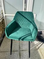 Mooi groen fluweel stoel - velours emerald green chair, Huis en Inrichting, Stoelen, Nieuw, Overige materialen, Velours, Ophalen of Verzenden