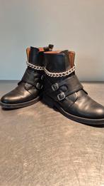 ZGAN! TORAL LEREN ZWARTE ENKELLAARSJES MT 38, Zwart, Lage of Enkellaarzen, Ophalen of Verzenden, Zo goed als nieuw