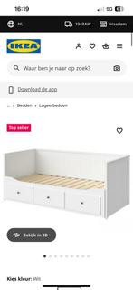 Ikea bedbank Hemnes gratis af te halen, Huis en Inrichting, Slaapkamer | Bedden, Ophalen, Gebruikt, Wit, Tweepersoons