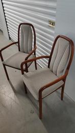 Casala West Germany vintage stoelen, Hout, Gebruikt, Twee, Bruin