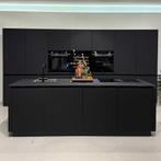 Schüller zwarte keuken met kookeiland, Huis en Inrichting, Keuken | Complete keukens, Ophalen, Zwart, Overige typen, Nieuw