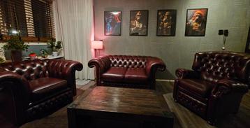 Chesterfield Springvale set rood beschikbaar voor biedingen