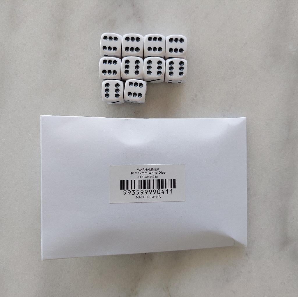 10 12mm Warhammer Dobbelstenen Dice, Hobby en Vrije tijd, Wargaming, Ophalen of Verzenden, Nieuw, Warhammer, Toebehoren