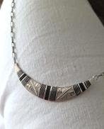 Zilveren (925) TOUAREG ketting collier | NIGER | Ebbenhout, Ophalen, Met hanger, Zo goed als nieuw, Zilver