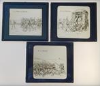 4 Antieke lantaarnplaatjes, Ophalen of Verzenden, Voor 1940, Overige typen