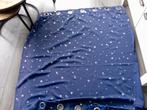 Gordijn, Blauw, 120 cm of meer, Ophalen of Verzenden, Zo goed als nieuw