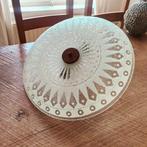 Vintage plafondlamp, plafonnière, lamp Jaren 60, Huis en Inrichting, Lampen | Plafondlampen, Ophalen, Gebruikt, Glas, Vintage