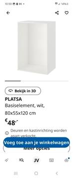 Platsa ikea basis kast 80x55x120 evt met roede, Ophalen, Zo goed als nieuw