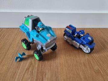 Paw patrol voertuig Rex en Dino en motor Chase  beschikbaar voor biedingen