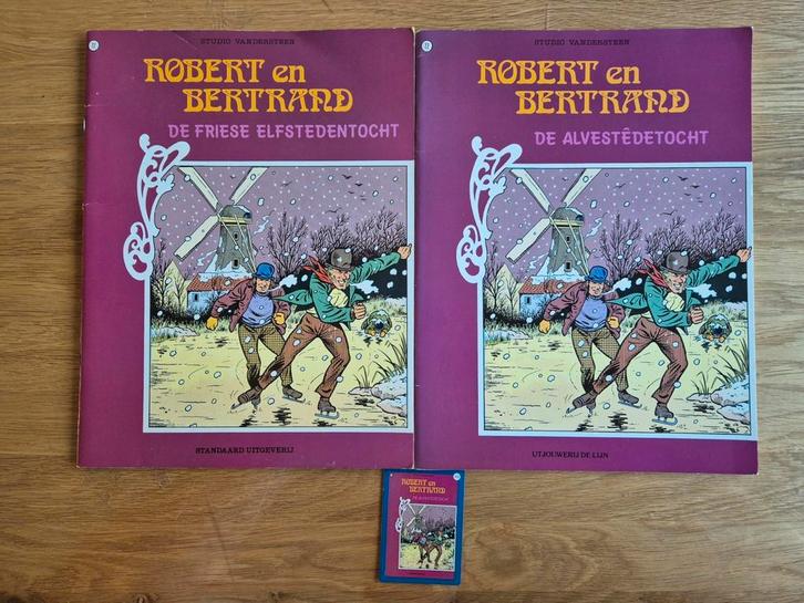 Robert en Bertrand De Friese elfstedentocht+De alvestêdetoch, Boeken, Stripboeken, Zo goed als nieuw, Meerdere stripboeken, Ophalen of Verzenden