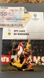Programmaboekje en ticket AJAX - BORUSSIA DORTMUND 20-3-1996, Ophalen of Verzenden, Zo goed als nieuw, Ajax, Boek of Tijdschrift