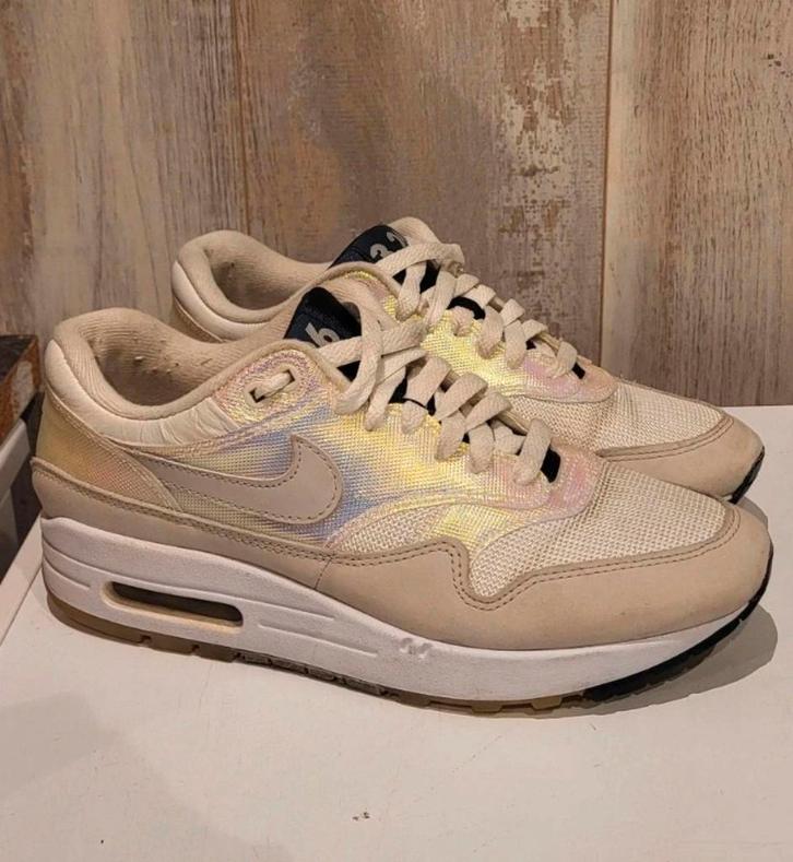 Nike Air Max 1 - Maat 40, Kleding | Dames, Schoenen, Gedragen, Sneakers of Gympen, Beige, Ophalen of Verzenden