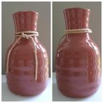 Te koop: sfeervol bruin-oranje vaasje (20 cm hoog), Ophalen of Verzenden