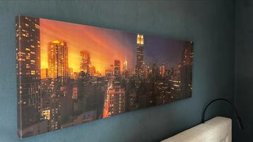 Mooi panorama canvas New York skyline beschikbaar voor biedingen