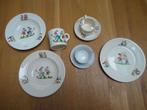 vintage kinder serviesgoed met kabouter print, Ophalen of Verzenden