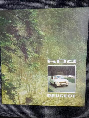 Peugeot 504 Limousine, brochure 7/1973 beschikbaar voor biedingen