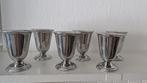 Inox Franse Retro Vintage hoge coupes bekers ijs dessert, Ophalen of Verzenden, Overige stijlen, Kop(pen) en/of Schotel(s)