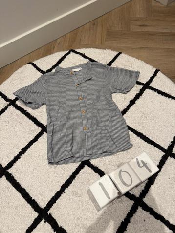 Heel goed grijs wit Name It blouse overhemd shirt 104 peuter beschikbaar voor biedingen