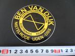 sticker nistelrode uden oss BEN VAN DIJK elektrotechnisch ce, Verzamelen, Stickers, Ophalen, Zo goed als nieuw, Bedrijf of Vereniging
