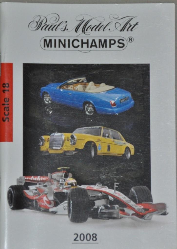 Minichamps kleine / mini catalogus 1:18 van 2008 / 68 blz., Boeken, Auto's | Folders en Tijdschriften, Zo goed als nieuw, Algemeen
