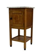 Art Deco Amsterdamse School Nachtkastje marmeren blad, Huis en Inrichting, Art Deco, Gebruikt, Minder dan 45 cm, Art Deco