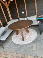 WOOOD Ronde eiken tafel - zelf gebeitst, Huis en Inrichting, Tafels | Eettafels, Ophalen, Gebruikt, 100 tot 150 cm, Vier personen