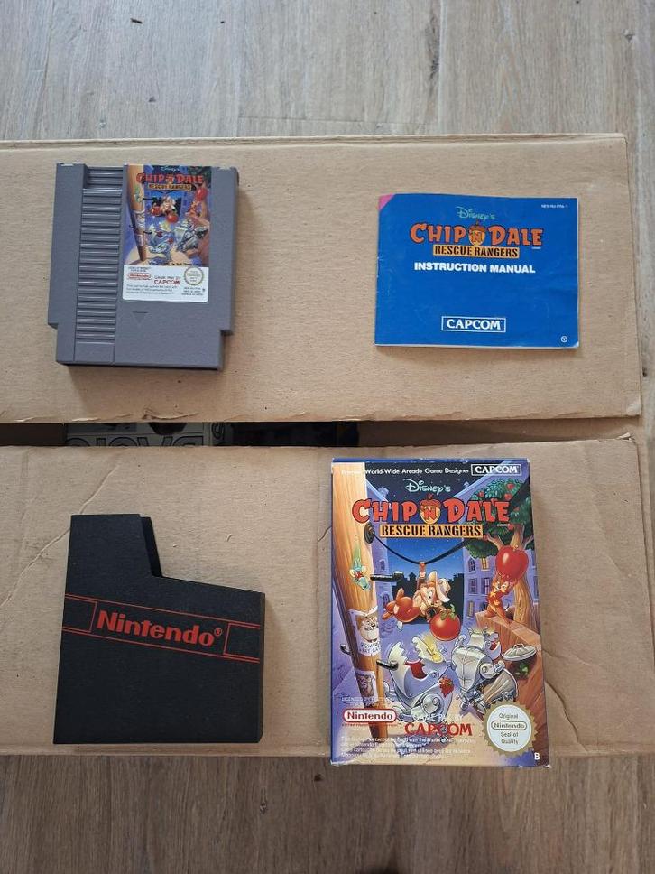 Nintendo NES spel Chip ‘n Dale Rescue Rangers CIB, Spelcomputers en Games, Games | Nintendo NES, Zo goed als nieuw, Avontuur en Actie