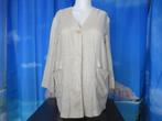 Beige linnen blouse jasje mt 42 =46 /48 oto 61cm van Wille, Wille, Ophalen of Verzenden, Gedragen, Blouse of Tuniek