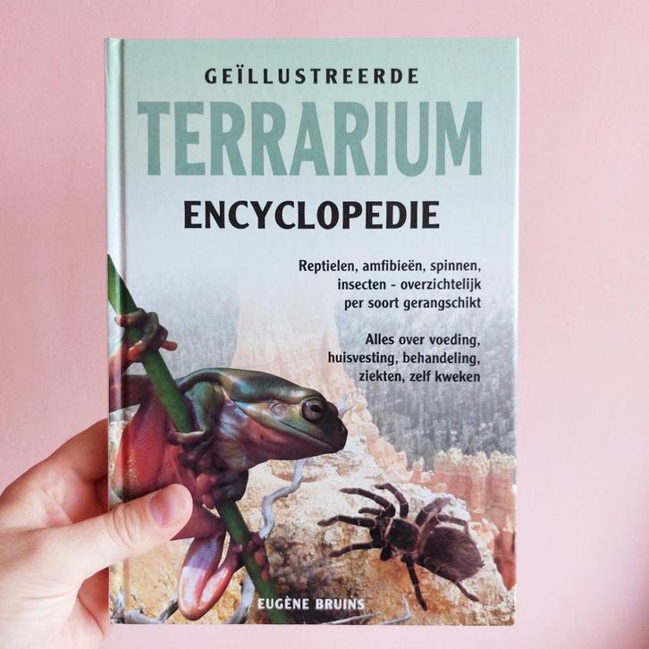 Boek Geïllustreerde Terrarium Encyclopedie, Eugène Bruins, Boeken, Dieren en Huisdieren, Zo goed als nieuw, Reptielen of Amfibieën