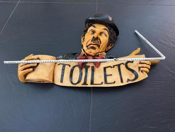 Charly Chaplin WC Bord - Toiletaanduiding beschikbaar voor biedingen