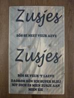 Zus kado / Zussen tekstbord / Wandbord met spreuk / hout, Ophalen of Verzenden, Zo goed als nieuw