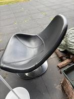 Draaistoel, Ophalen, Gebruikt, Zwart, Leer