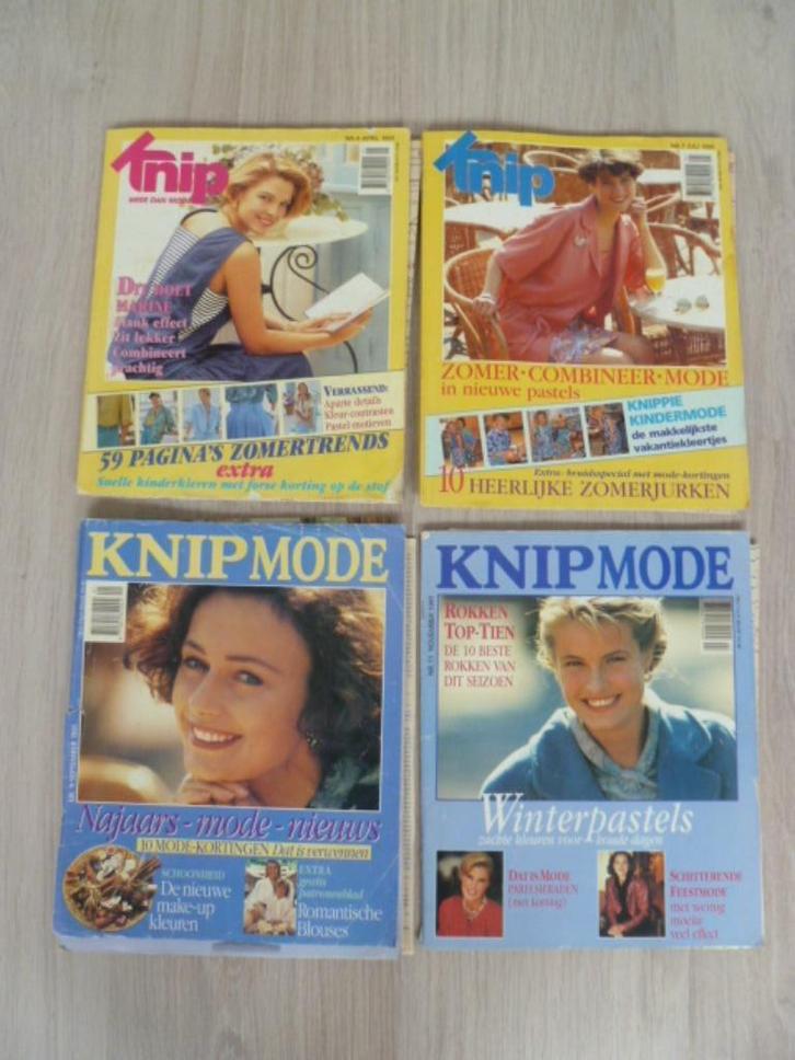 Knipmode: 4 tijdschriften uit 1991. Alle jaartijden patronen, Hobby en Vrije tijd, Kledingpatronen, Zo goed als nieuw, Vrouw, Knipmode
