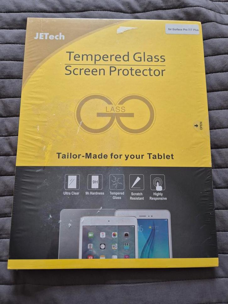 JETech Screenprotector Surface Pro 7/7+ Nieuw, Computers en Software, Tablet-hoezen, Nieuw, Screenprotector, 12 inch, Ophalen of Verzenden