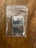 1 OZ JAMES BOND 007 DIAMONDS ARE FOREVER ZILVERBAAR, Ophalen of Verzenden, Zilver