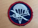 WW2 US, embleem, stof, Airborne troops, garrison cap, Verzamelen, Ophalen of Verzenden, Landmacht, Amerika, Embleem of Badge