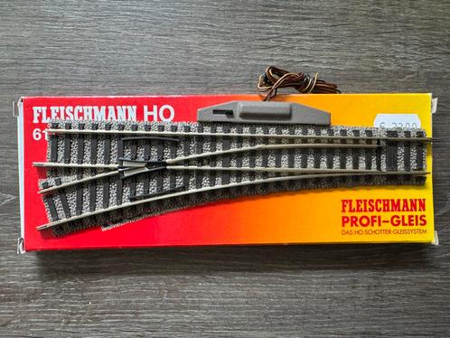 Fleischmann Profi Rails, wissel 6172W (met aandrijving) adv5, Hobby en Vrije tijd, Modeltreinen | H0, Zo goed als nieuw, Rails