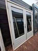 Openslaande tuindeuren dubbel glas deuren terrasdeuren pui, Ophalen, Deurkozijn, Zo goed als nieuw, 150 tot 225 cm