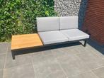 NIEUWE Loungeset Le SUD "Valence" (mat zwart/teak/grijs), Tuin en Terras, Ophalen, 3 zitplaatsen, Bank, Loungeset