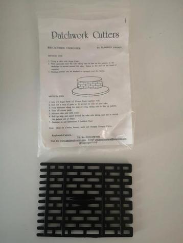 Patchwork cutters brickwork embosser voor taartdecoratie beschikbaar voor biedingen