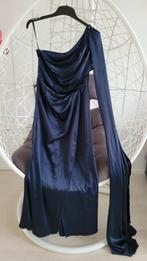 Lang avondjurk off shoulder model mt 38, Kleding | Dames, Maat 38/40 (M), Galajurk, Blauw, Ophalen of Verzenden