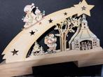Houten kerstversiering met licht, Diversen, Kerst, Ophalen of Verzenden, Nieuw