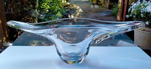 Daum Kristal Glazen Swallowtail Schaal / Glaskunst Object, Antiek en Kunst, Antiek | Glas en Kristal, Ophalen of Verzenden