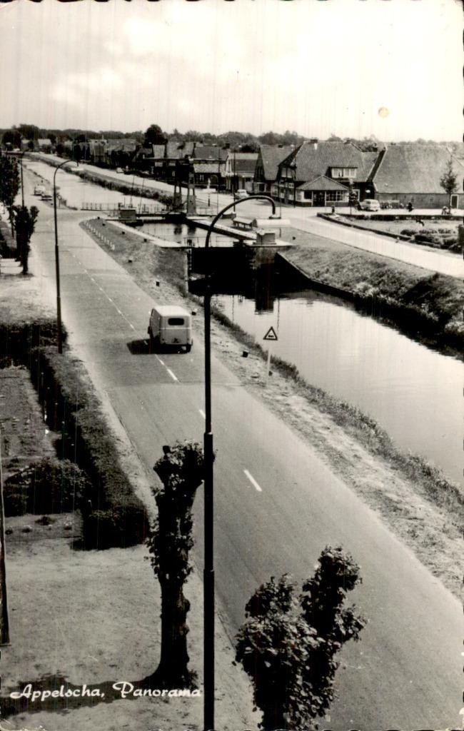 Appelscha- Panorama, Verzamelen, Ansichtkaarten | Nederland, Gelopen, Friesland, Voor 1920, Ophalen of Verzenden