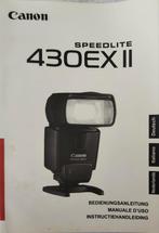 Canon Speedlite 430 EX II Handleiding (NL/DE/IT), Audio, Tv en Foto, Fotografie | Flitsers, Ophalen of Verzenden, Zo goed als nieuw