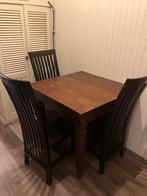 Leuke antieke houten tafel, Huis en Inrichting, Tafels | Eettafels, Ophalen, Gebruikt, 50 tot 100 cm, Vierkant