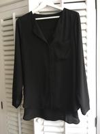 Zwarte blouse selected femme, Zwart, Ophalen of Verzenden, Gedragen, Maat 42/44 (L)
