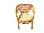 Mooie vintage retro stoel fauteuil van rotan jaren 70, Ophalen of Verzenden