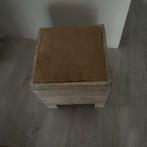 Houten Opbergkist / Voetenbankje, Ophalen, Gebruikt, Hout, Minder dan 50 cm