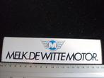 sticker melk. De witte motor. logo M, Verzamelen, Verzenden, Zo goed als nieuw, Overige typen